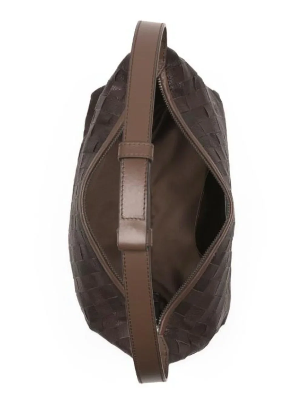 FALOR Made In Italy Leather Woven Mini Hobo